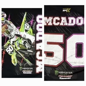 Cameron Mcadoo Supercross t-shirt Monster Energy Kawasaki Motorcycle Motocross